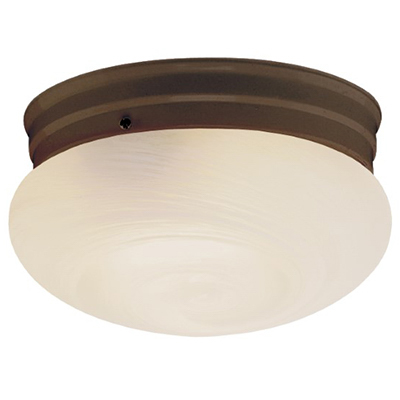 Trans Globe Lighting 3621 ROB 2 Light Flush-mount in Rubbed Oil Bronze